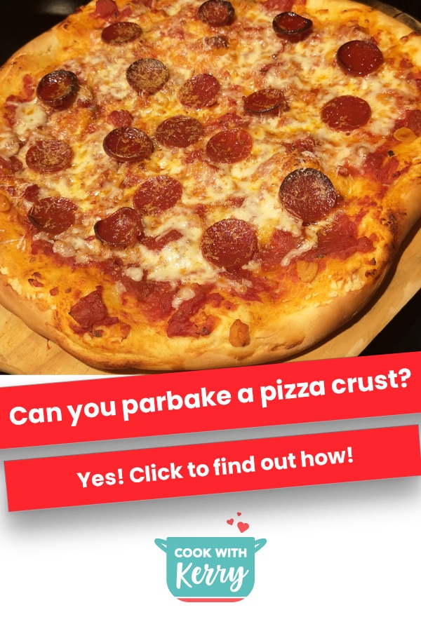 Can you par bake a pizza crust?