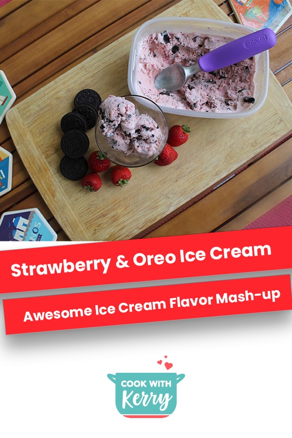 Strawberry & Oreo Ice Cream