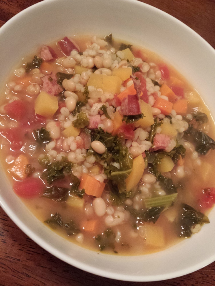Kielbasa, Kale, and Bean Soup