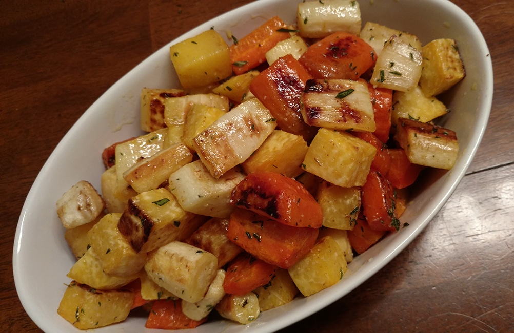 Roasted Root Vegetables with Brown Butter