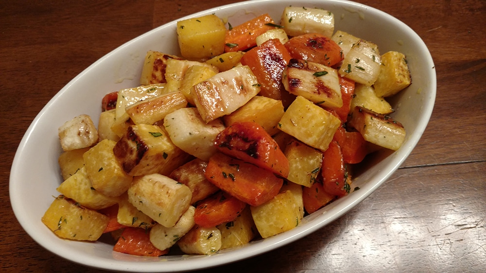 Roasted Root Vegetables with Brown Butter
