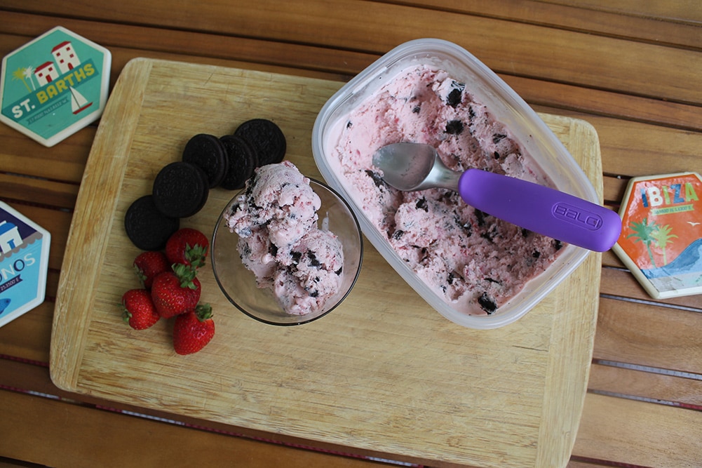 Strawberry Oreo Ice Cream