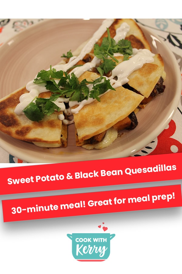 Sweet Potato & Black Bean Quesadillas