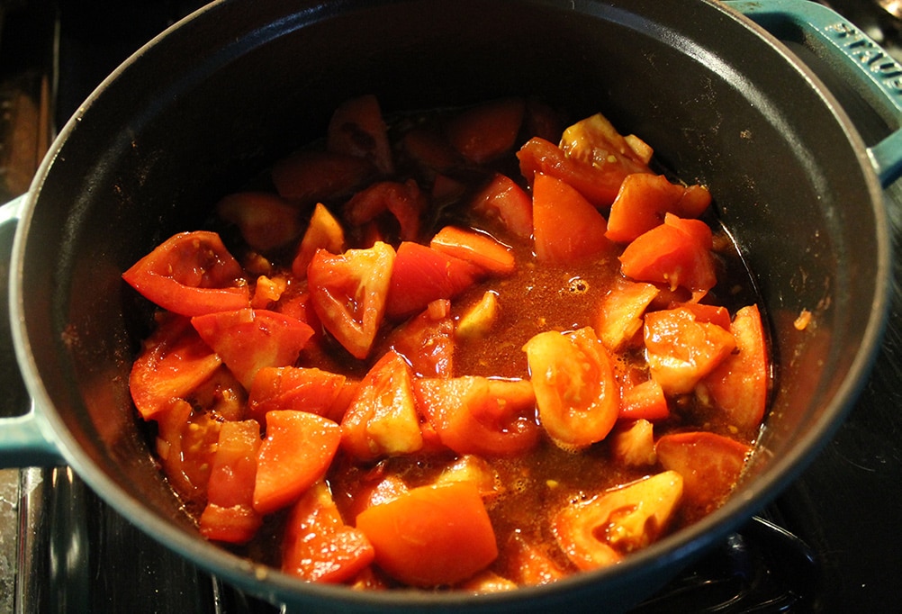 Simmering Tomato Jam