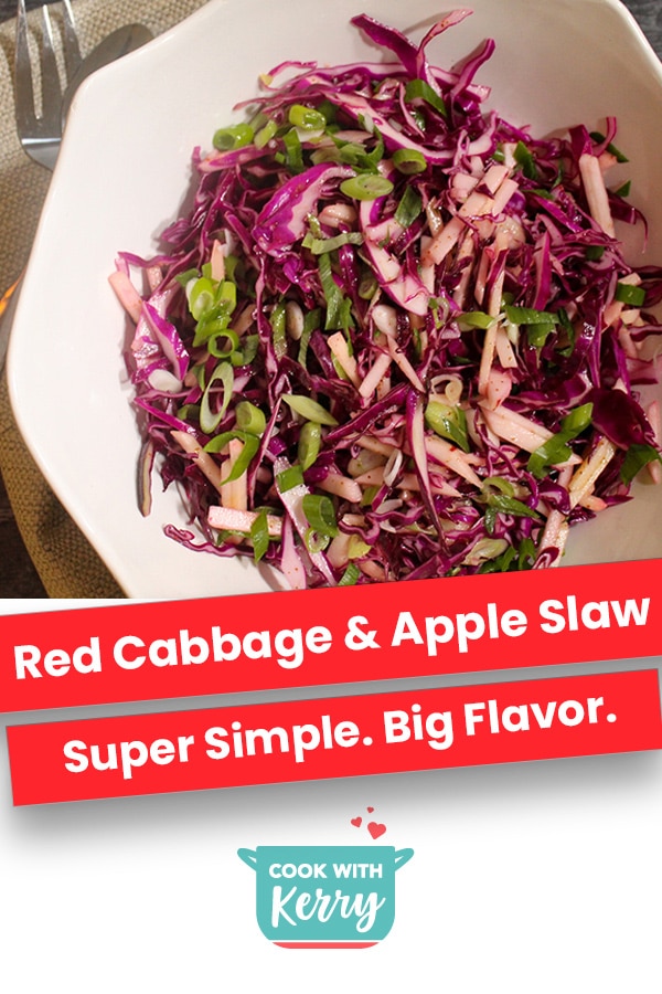 Red Cabbage & Apple Slaw | Quick & Easy Recipe