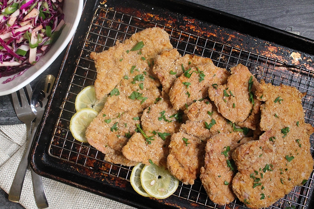 Oven Baked Pork Schnitzel | Super Crispy | Cook with Kerry