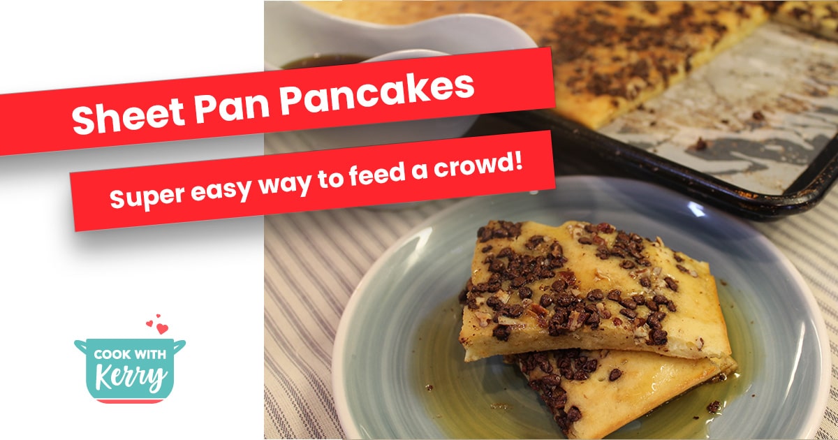 Quick Sheet Pan Pancakes - Just a Taste