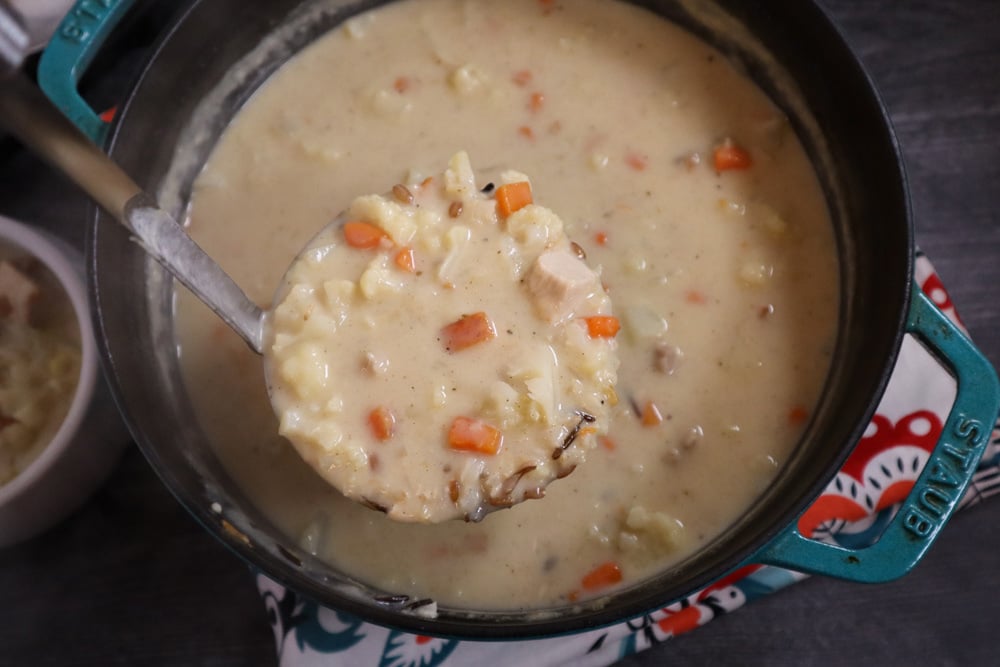 Creamy Turkey & Wild Rice Soup