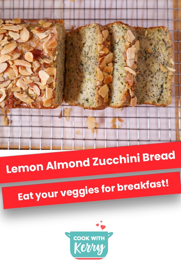 Lemon Almond Zucchini Bread