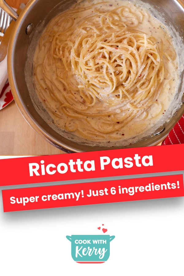 Ricotta Pasta | Super Easy Recipe for Leftover Ricotta