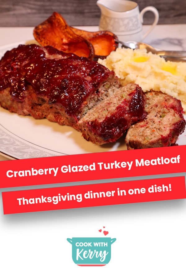 Cranberry Glazed Turkey Meatloaf