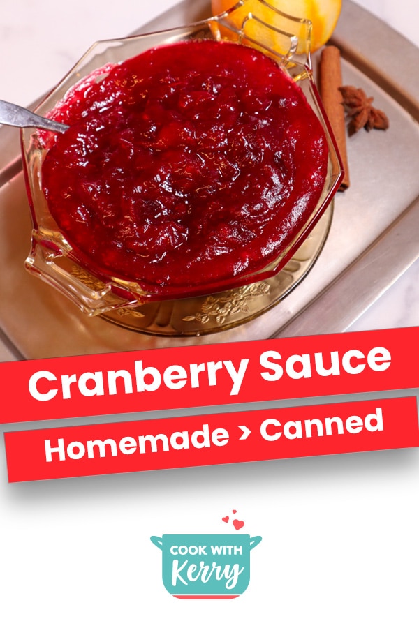 Cranberry Sauce | The Easiest Thanksgiving Side Dish