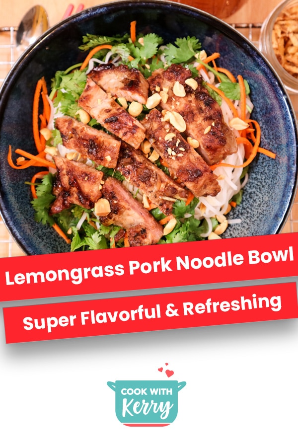 Lemongrass Pork Rice Noodle Bowls