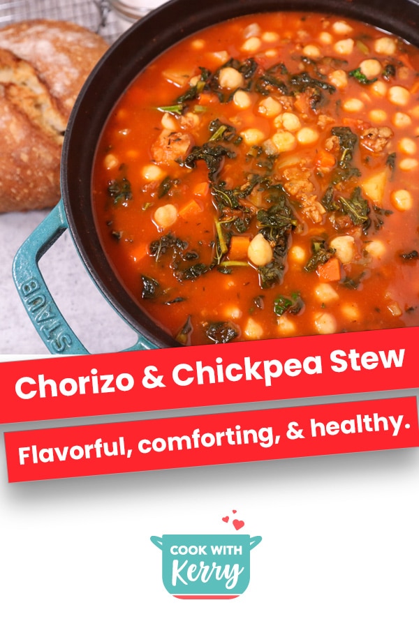 Chickpeas with CHORIZO  Stew recipe ✓ 