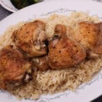 Instant Pot Chicken Thighs & Rice