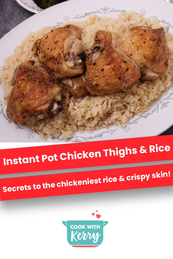 Instant Pot Chicken Thighs & Rice