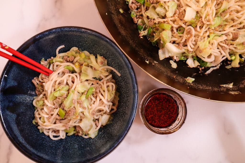 Pork & Leek Dumpling Noodles