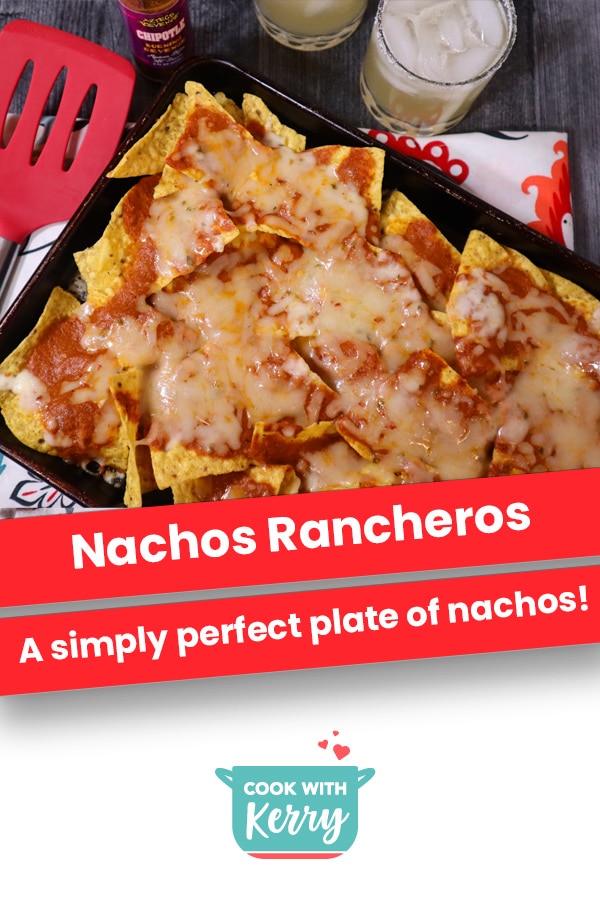 Cheese Nachos with Ranchero Sauce