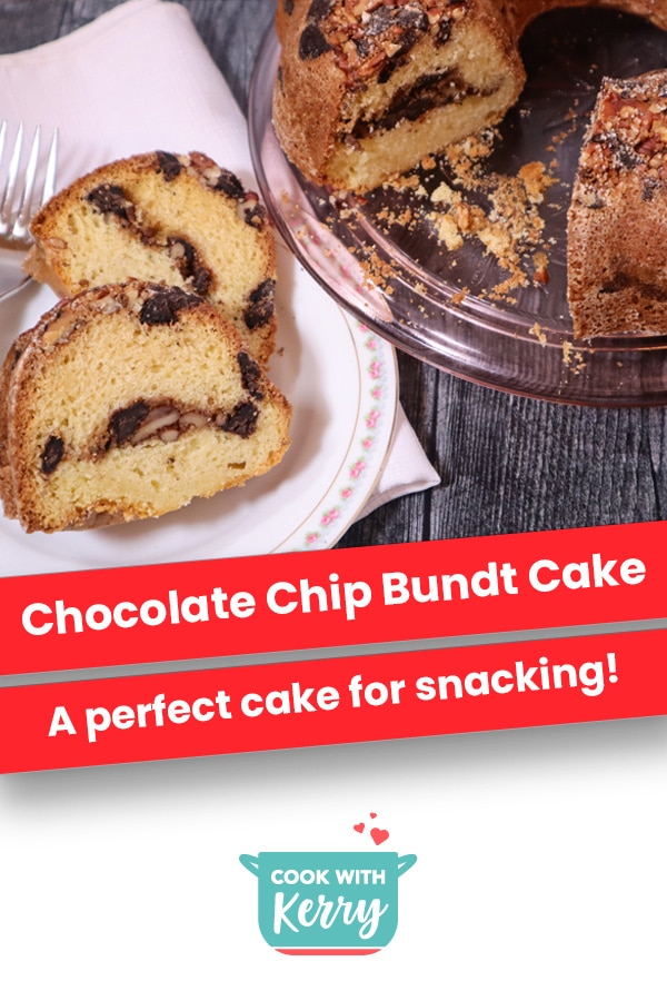 Chocolate Chip Bundt Cake | A Perfect Cake for Snacking!