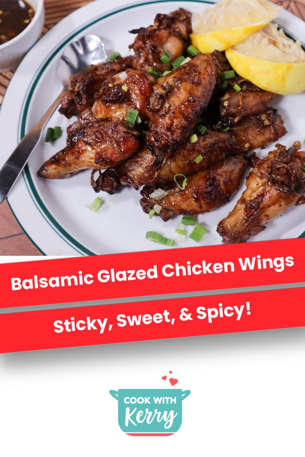 Oven Baked Balsamic Chicken Wings