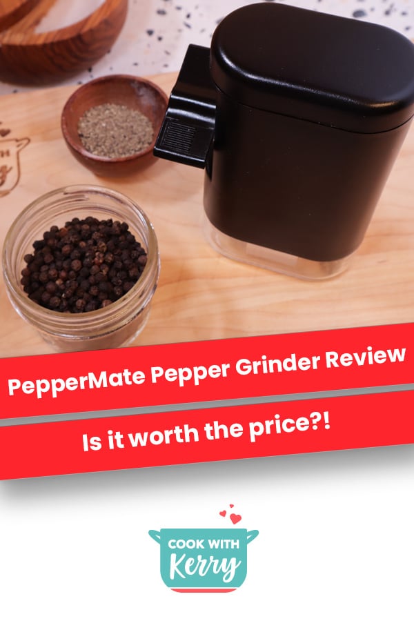 Peppermate Traditional Pepper Mill | Transparent Black