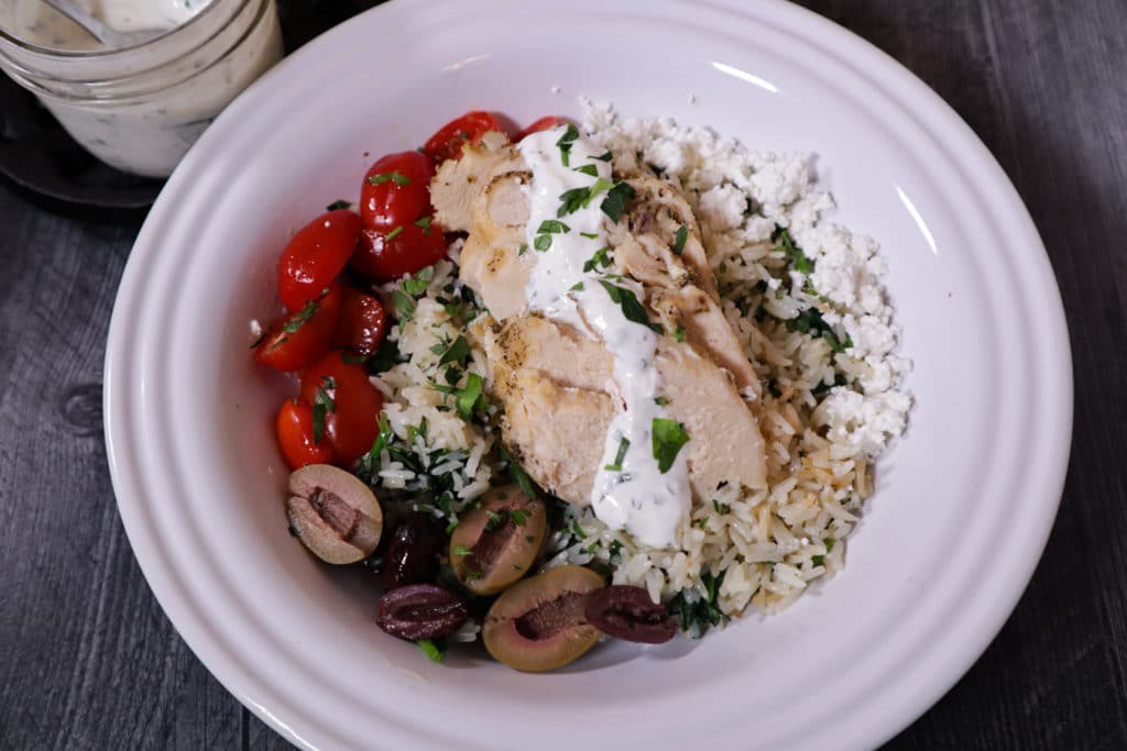 Instant Pot Greek Chicken & Rice Bowls | Easy Instant Pot Chicken & Rice