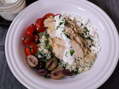 Instant Pot Greek Chicken & Rice Bowls | Easy Instant Pot Chicken & Rice