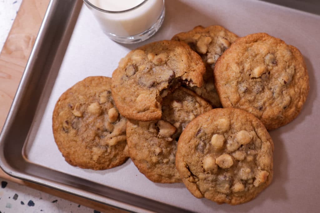 Triple Nut Chewy Chocolate Chip Cookie
