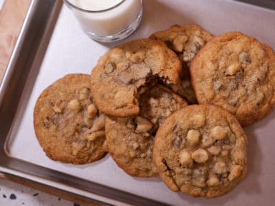 Triple Nut Chewy Chocolate Chip Cookie