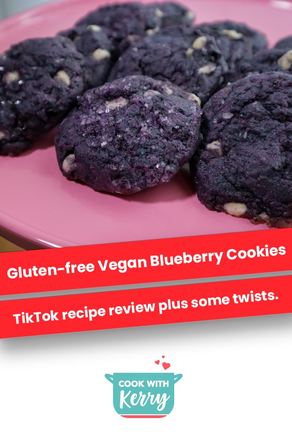 Gluten-free, Vegan Blueberry Cookies