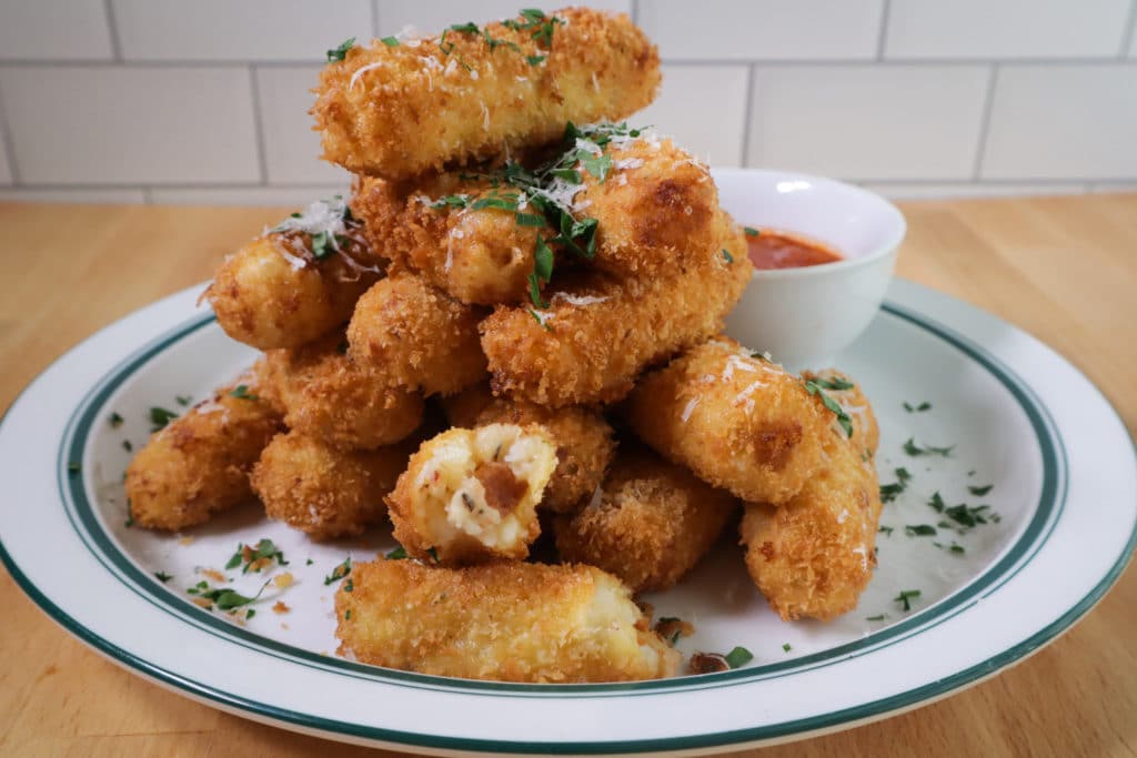 Pepperoni Pizza Potato Croquettes