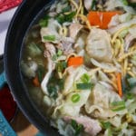 Wonton Noodle Soup with Chicken & Cabbage