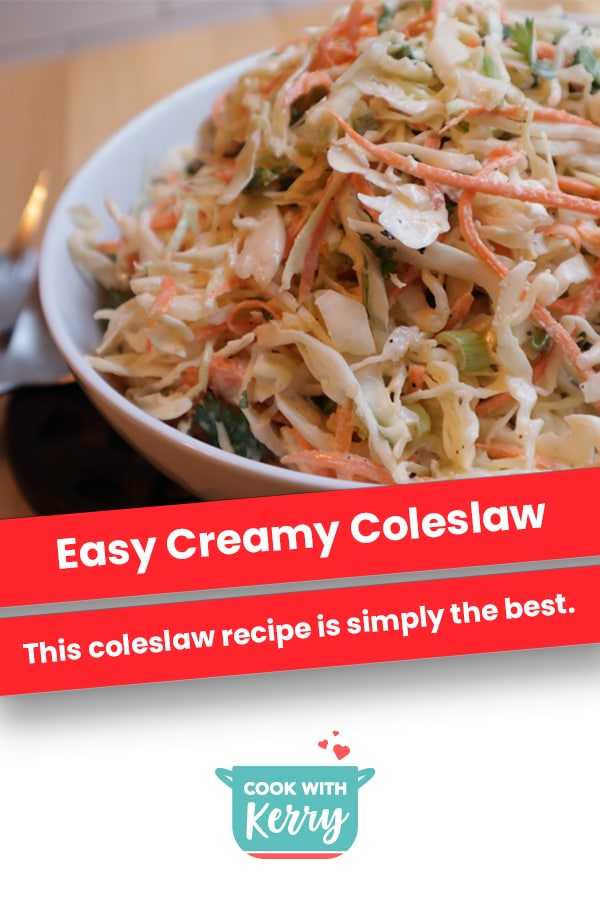 The Best Easy Creamy Coleslaw