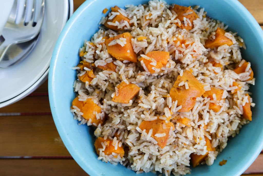 Sweet Potato Chai Rice Pilaf