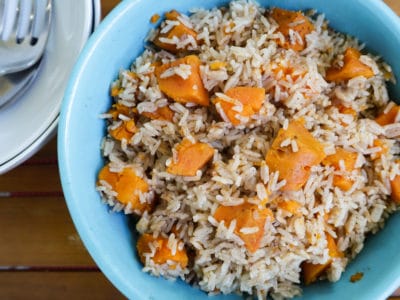 Sweet Potato Chai Rice Pilaf