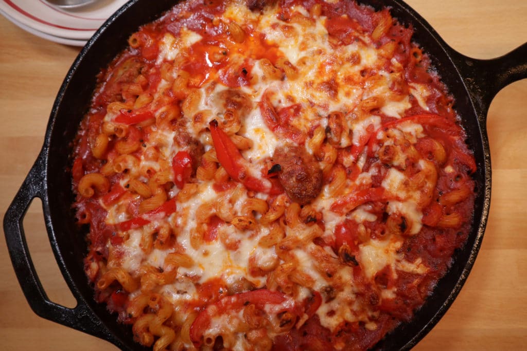 Hot Italian Sausage Pasta Bake