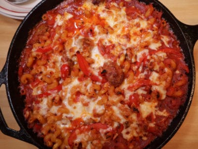 Hot Italian Sausage Pasta Bake