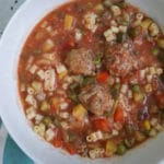 Meatball Minestrone Soup