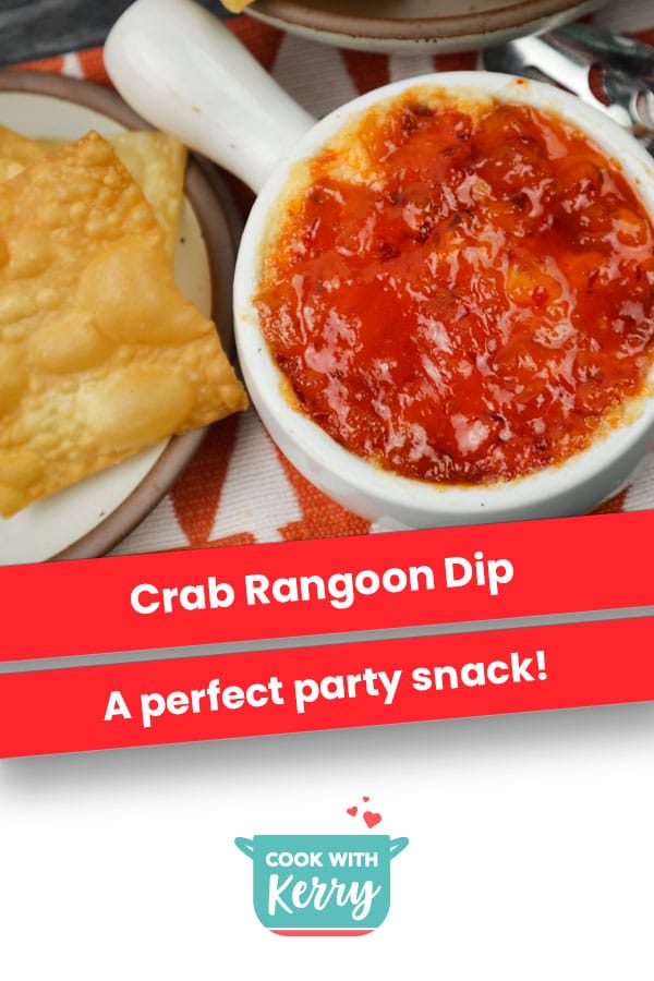 Crab Rangoon Dip with Crispy Wonton Chips