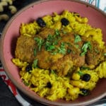 Chicken Curry Rice Pilaf with Cashews & Cranberries