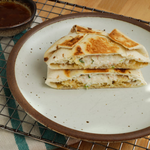 Crab Rangoon Crunch Wraps - Cook with Kerry