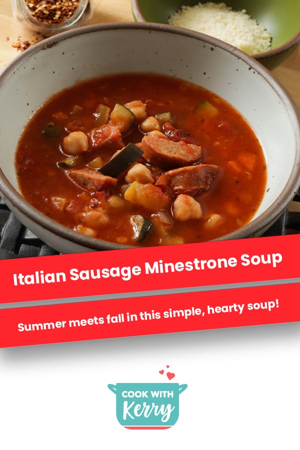 Italian Sausage Minestrone Soup