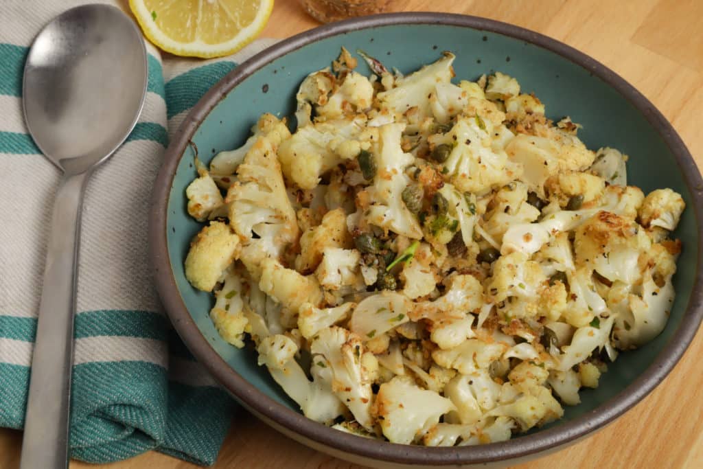 Roasted Cauliflower Piccata