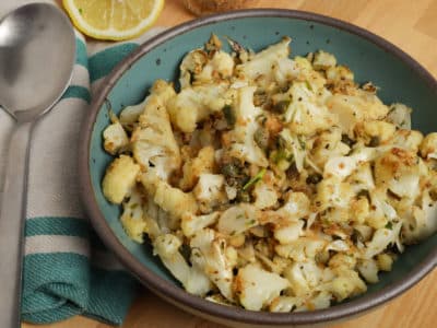 Roasted Cauliflower Piccata