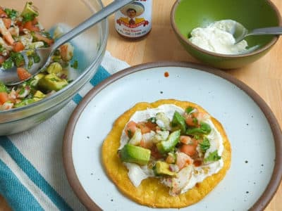 Shrimp Ceviche Tostadas