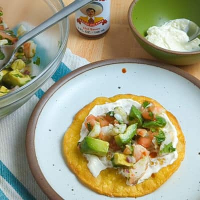 Shrimp Ceviche Tostadas